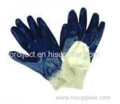 Customized Safety Puncture Resistance Industrial Protective Gloves With Knitted Cuff