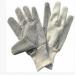 XL OEM Poly / Cotton Hand Gloves with Black PVC Dots Palm for Automotive Manufacturing