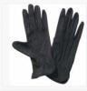 Custom Black Cotton Hand Gloves With PVC Dots On Palm For Automotive Manufacturing