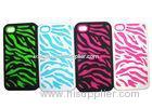 Silicone rubber 6 stytles apple iphone 4 protective case covers with color filled logo
