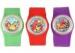 OEM Precise Quartz Movement Diamond Silicone Rubber Bracelet Slap Watch