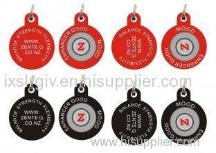 Non - Toxic, Non - Corrosiveness Round Shape Silicone Dog Tags / OD 30 / 50mm