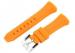 OEM / ODM Orange Silicone Bands Rubber Watch Straps / 180 / 200 * 20 * 5mm