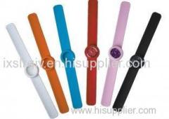 OEM Silicone Rubber Watch Strap / Slap Wristbands / 180 / 200 * 20 * 5 mm or Customized