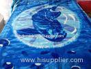 Antistatic Hospital Acrylic Mink Blanket Double Bed With Blue Printing
