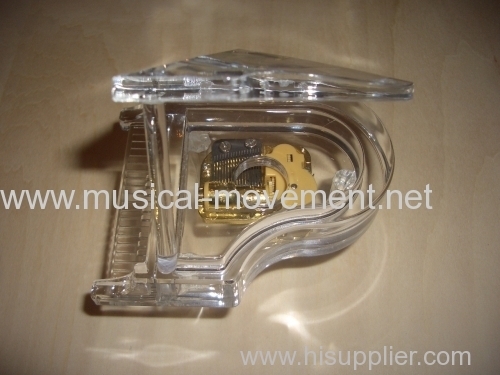 Acrylic Miniature Piano Music Box