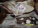 Custom Breathable Elastic Acrylic Mink Blanket Warmth For Home / Hotel
