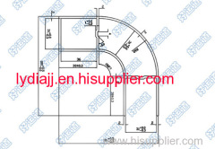 Lateral protection bar,guardrail for refrigerator truck body,truck body lateral