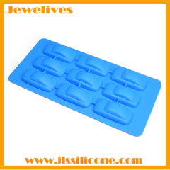 silicone ice cube mold with 9 car shape