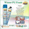 Heat Insulated Winter Pu Foam Spray / Sealant , Gun Type Adhering & Sealing