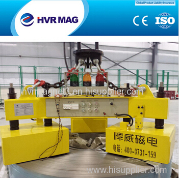 Lifting magnet for lifting steel coil