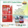 Flexible Acetic Cure Silicone Sealant / Red Gasket Maker With Heat Resistant
