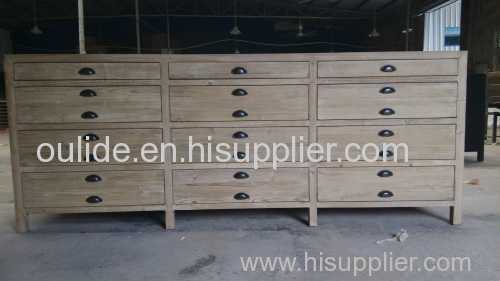 The old fir 12 drawer cabinet