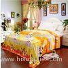 Yellow Polyester Antistatic Micro Fiber Blanket Adult , Custom Cartoon Blanket