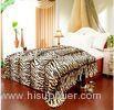 Breathable Queen Size Tiger Print Blanket Lovely Custom For Adult / Children