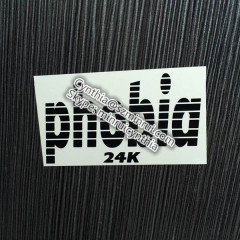 Custom Typography Self adhesive Destructible vinyl Eggshell Decor Sticker