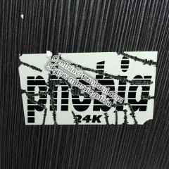 Custom Typography Self adhesive Destructible vinyl Eggshell Decor Sticker