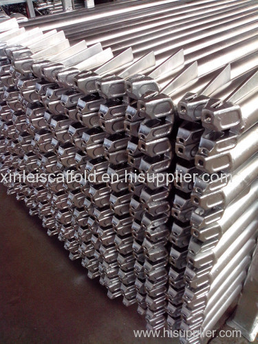 Ringlock scaffolding ledger hot dip galvanized