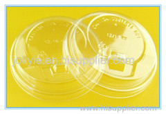 plastic clear color 90 mm coffee cup lid