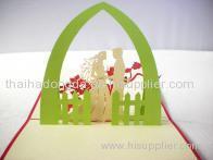 Wedding pop up 3D greeting card