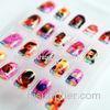 Cute French Tip Brand Nail Art Barbie Doll Colorful Fake Nails For Kids