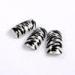 Summer White / Black Leopard Print Fake Nail Art Adult Artificial Fingernail