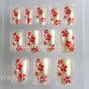 Gel / Acrylic Salon Fake Nails Flower Pattern Press Nail For Christmas