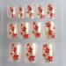 Gel / Acrylic Salon Fake Nails Flower Pattern Press Nail For Christmas