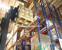 Warehouse Antirust Double Deep Pallet Rack , Push Back Pallet Racking System