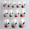 Peking Opera Artificial Nail White Tip Full Cover False Nails ABS Plastic