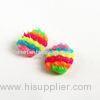 Colorful Plastic Spiky Silicone Fake Nails Twill Style Decoration Nail Art