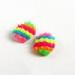Colorful Plastic Spiky Silicone Fake Nails Twill Style Decoration Nail Art