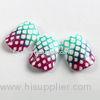 Custom Acrylic Tartan 3D Fake Nails Glitter / Gradient French Nail Art