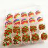 Colorful 3D Silicone Fake Fingernails Kids False Nail Tip Grid Format Type