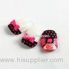 Lovely Plastic 3D Fake Nails Bowknot Decoration Artificial Nail With Polka Dot