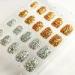 Artist Gold / Silver Glitter Fake Nails Full Cover Party False Fingernails