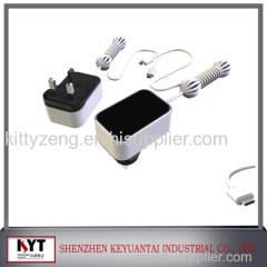 AC power supply with EU US UK KCAU plug