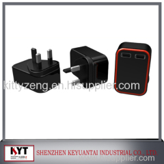 AC power supply with EU US UK KCAU plug