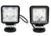 Square Automotive 15W Led Work Light 12V ATV lights Stainless Steel Bracket PMMA Lens