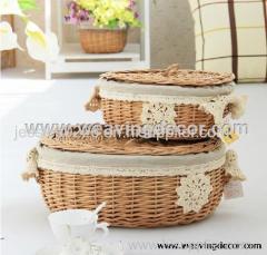 wholesale wicker storage basket rattan basket cheap wicker basket