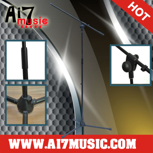 AI7MUSIC Easy Height Adjust Microphone Stand With Boom