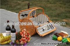 wicker basket picnic basket storage basket for garden