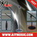 AI7MUSIC Easy Height Adjust Round base Microphone Stand With Boom