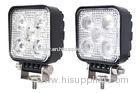 Square 15W Spot / Flood beam Led Work Lights For Trucks Epistar Chip 6500K - 7000K