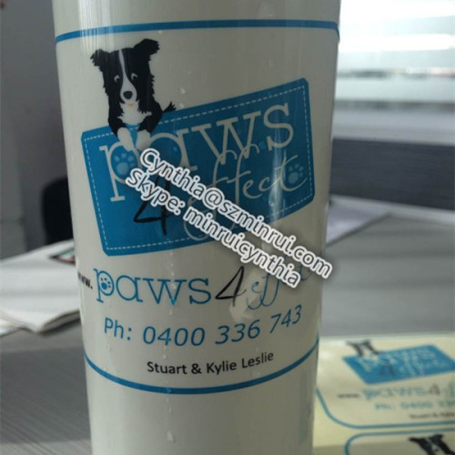 Custom made PET Waterproof adhesive Transparent LOGO Printing Label 