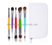 Portable eye makeup brush kit