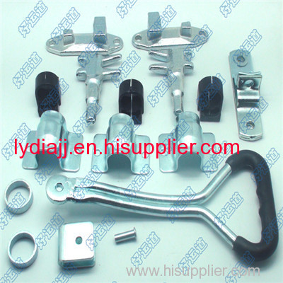 Container rear door locks, van side door locking gears