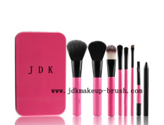 Cute short handle makeup brush set with nice gift case packing