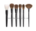 Black copper ferrule face makeup brushes