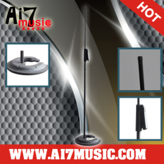 AI7MUSIC Easy Height Adjust Round base Microphone Stand